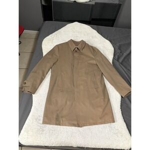 Loro Piana Movimento Rain System Tan Coat Size 50R Jacket Button